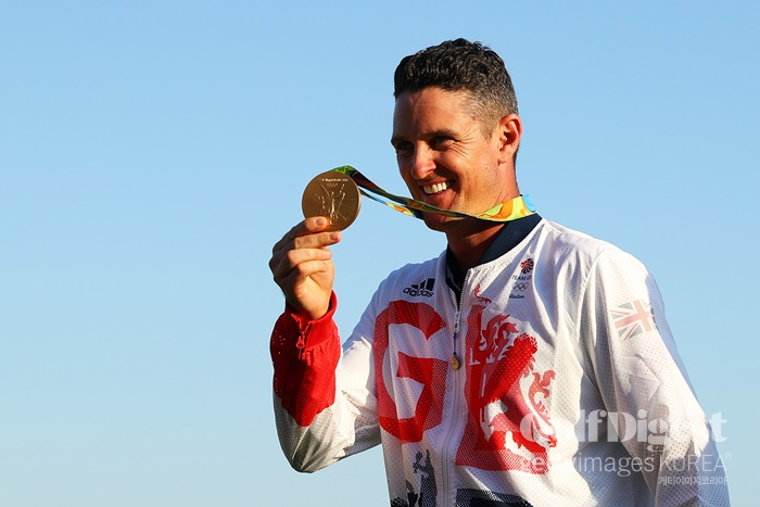 리우데자네이루 올림픽에서 금메달을 딴 저스틴 로즈