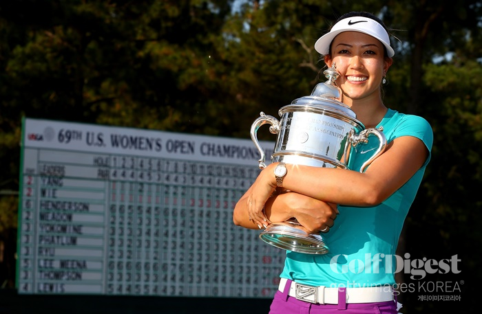2014년 US 여자오픈에서 우승한 미셸 위