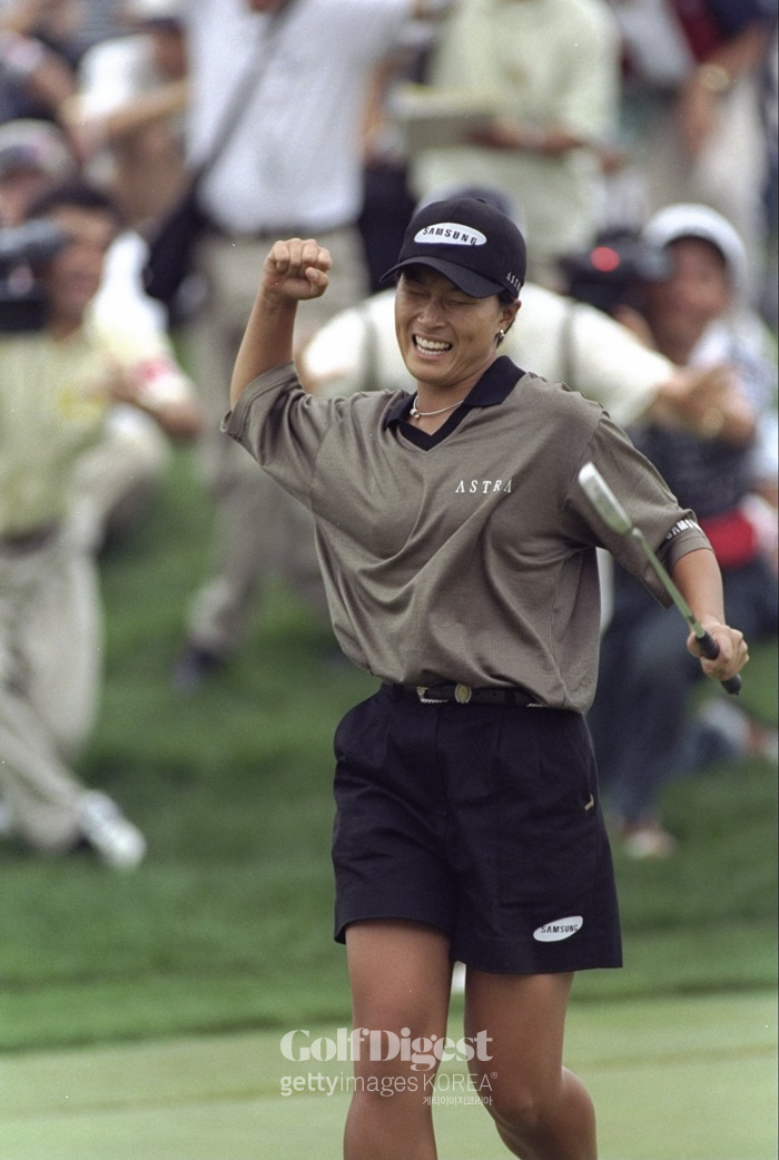 1998년 US 여자오픈에서 우승한 박세리